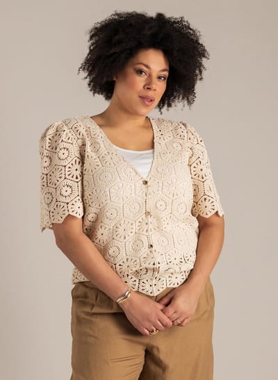 YEST CURVE Ninia Cover ups - Cream - maat X-0(44)