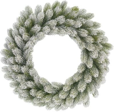 Nigata wreath green frosted TIPS 126 - h12xd60cm