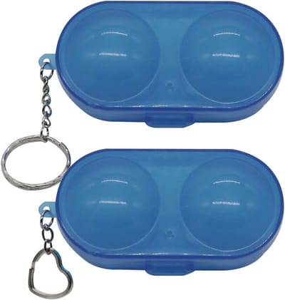 Tafeltennis Bal Opbergdoos - Pong Bal Houder - Sport Accessoires - Beschermt Tegen Breuk - 2 Stuks - Blauw