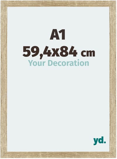 Your Decoration - Puzzellijst 59,4x84 cm - Sonoma Eiken - Puzzellijst 1500-2000 stukjes - MDF Fotolijst - Mura
