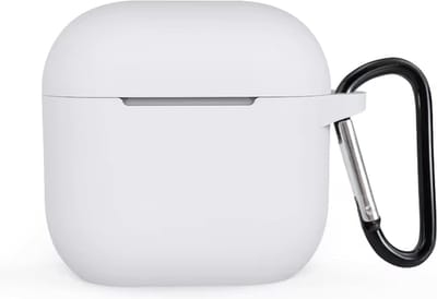okido - Hoesje geschikt voor Airpods 4 - Silliconen case voor Airpods - Wit - Case geschikt voor Apple AirPods 4 - Airpods hoes