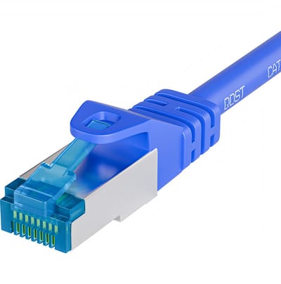 Qost - CAT6A 10G internetkabel - LSZH / UTP - 10 Gbps / 500 MHz - RJ45 Connectoren - Patchkabel / Netwerkkabel - 0.15 meter - Blauw