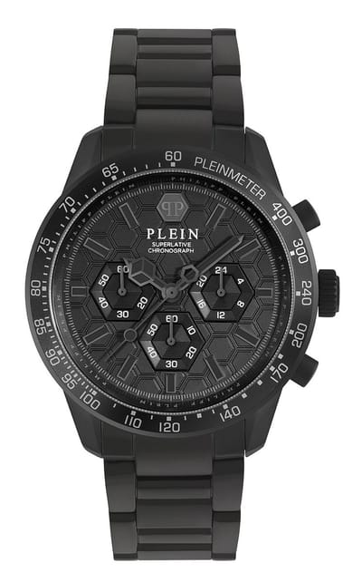 Philipp Plein Pleinmeter PWPYA0624 Horloge - Staal - Zwart - Ø 44 mm