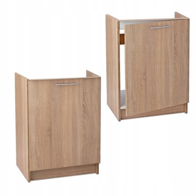STAMAR - Keukenkast 60 x 60 x 83 cm - Onderkast met deuren - Eik Sonoma