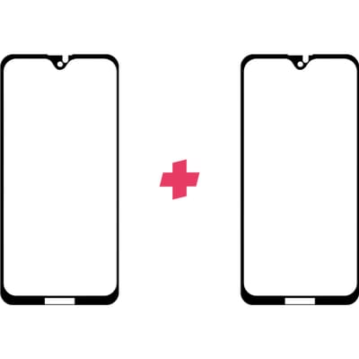 DuoPack: Motorola Moto G7 Plus screenprotector gehard glas Edge to Edge