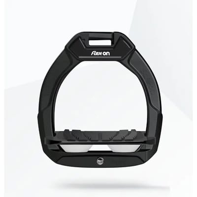 Veiligheidsequestieren voor paardrijden Incliné Grip Zwart/Zwart/Wit kind Flex-On Safe-On