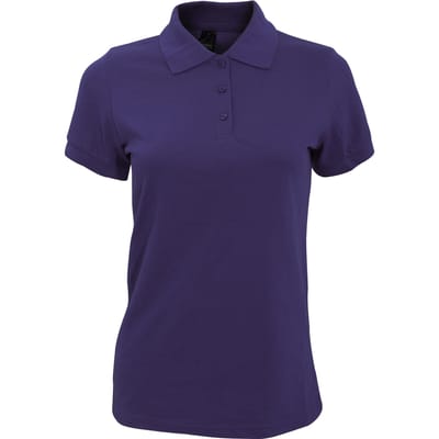 SOLS Dames/dames Prime Pique Polo Shirt (Donkerpaars)