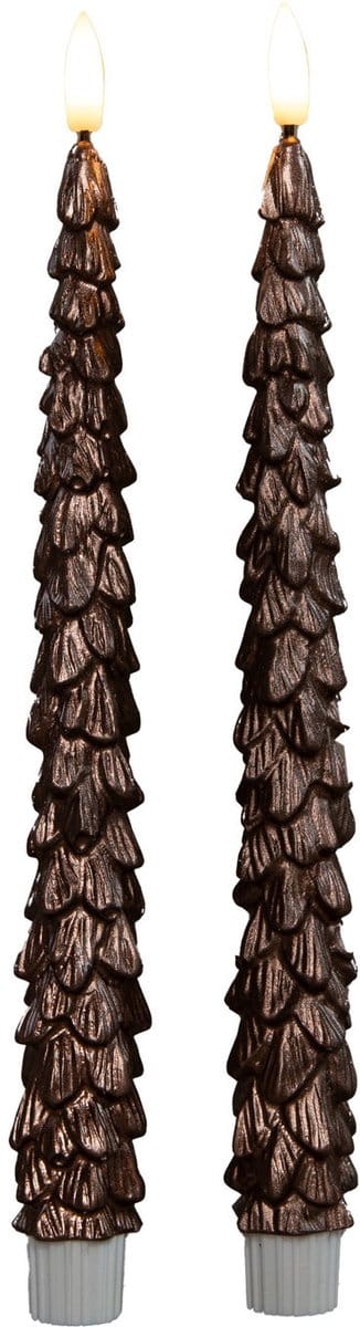 Annas collection - Dinerkaars kerstboom 27 cm brons