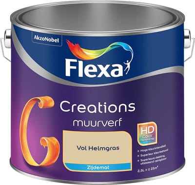 Flexa - Creations Muurverf Zijdemat - Vol Helmgras - Mengverf - 2,5 L