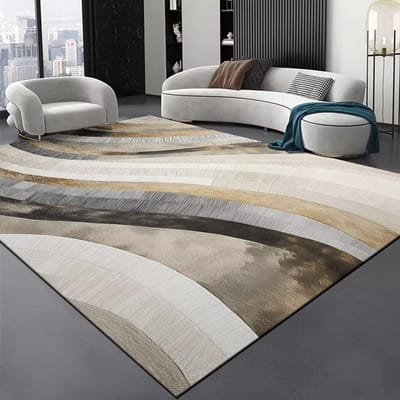 Luxe Zwarte Streep Groot Woonkamer Tapijt Senior Rib Decoratie Salon Sofa Gebiedskleed Luxe Hal Tapijten Wasbare Vloermat 80*120cm