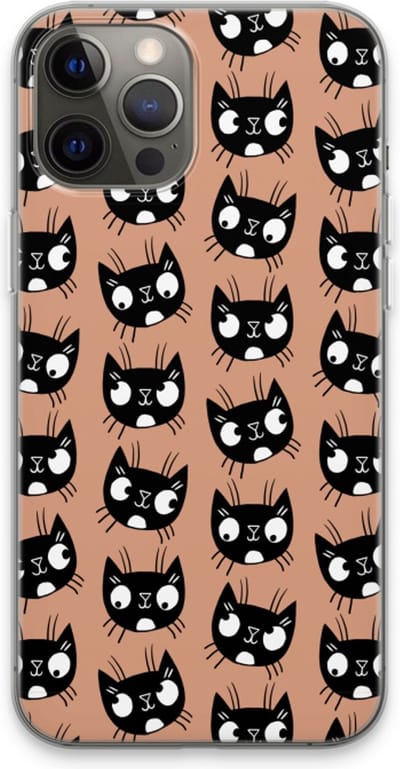 Case Company® - Hoesje geschikt voor iPhone 13 Pro Max hoesje - Kat - Soft Cover Telefoonhoesje - Bescherming aan alle Kanten en Schermrand