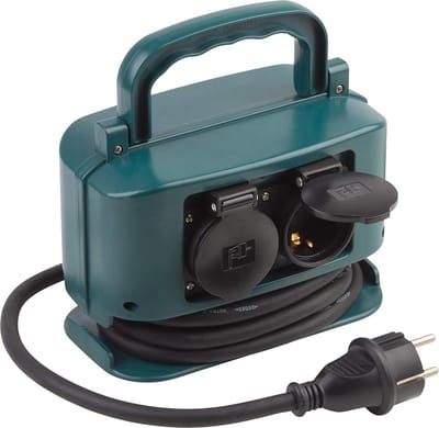 Stroomverdeler 4-voudig met 2 m Kabel - IP44 Spatwaterdicht Buitenstopcontact