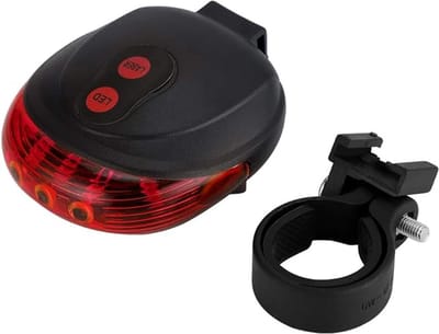 Narimano® Fietslamp, fietsverlichting, waterdicht, led, laser fiets, achterlicht, veiligheidswaarschuwing, licht, fiets, achterlicht, lamp