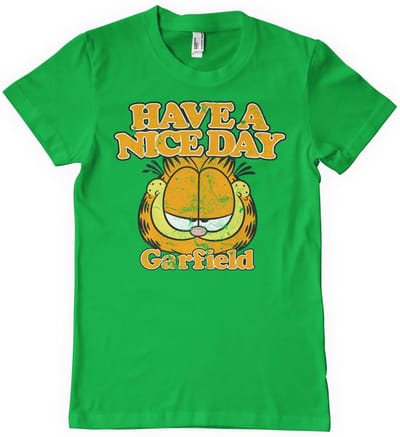 Garfield Have A Nice Day T-shirt Groen