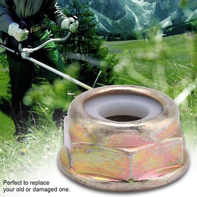 Dailygoods - Universele M10 x 1.25 Linksdraaiende Moer - Vervangingsonderdeel - Duurzaam - Wit - Brush Cutter Accessoire - Trimmer Onderdeel - M10 x 1.25