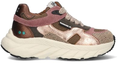 BunniesJR 225842-908 Meisjes Lage Sneakers - Multicolor - Leer - Veters