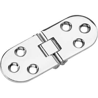 Charnière de plateau rabattable pour machine à coudre, 80 x 30 mm, en alliage de zinc, bord rond, doré