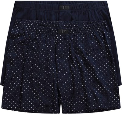 JP 1880 - Heren - Boxershorts FLEXNAMIC® set van 2 onderbroek - Navy blauw - Maat L