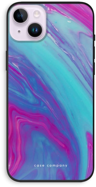 Case Company® - Hoesje geschikt voor iPhone 14 Plus hoesje - Zweverige regenboog - Biologisch Afbreekbaar Telefoonhoesje - Bescherming alle Kanten en Schermrand
