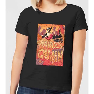 Batman Harley Quinn Cover Women's T-Shirt - Black - 3XL