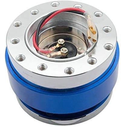 Dailygoods - Adapterset voor afstandsbediening - Snelle ontgrendeling - Blauw - Stuurwiel adapter - Geschikt voor alle stuurwielen - Hoogwaardige kwal...