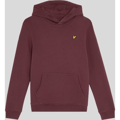 Lyle & Scott Brush Back Pullover Hoodie Truien & Vesten Jongens - Sweater - Hoodie - Vest- Bordeaux - Maat 128/134