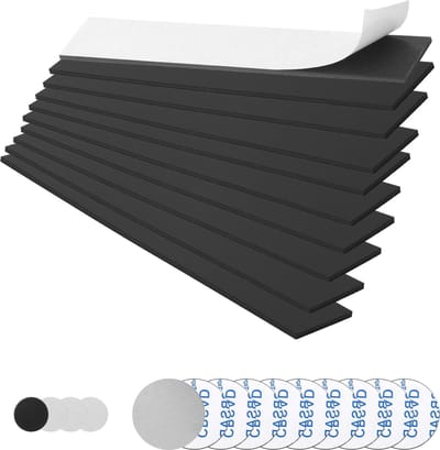 Set van 14 Stuks Magnetische Tape met Metaalplaten en Ronde Magneten voor DIY, Kantoor en Huishoudelijk Gebruik - Sterke Grip, Snijbaar en Veelzijdig 150 x 25 mm
