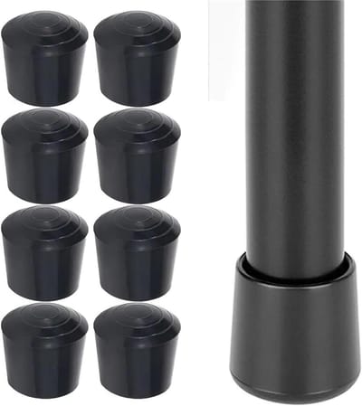 Stoelpootdoppen - Meubelhoezen - Vloer Beschermen - Antislip Ontwerp - 30 mm - Zwart