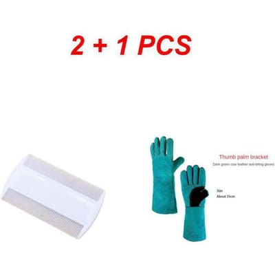 Gants de manipulation d'animaux Anti-morsure Anti-griffure Gants de sécurité Gants de beauté pour animaux de compagnie Pour reptiles Chats et chiens Gants de douche white
