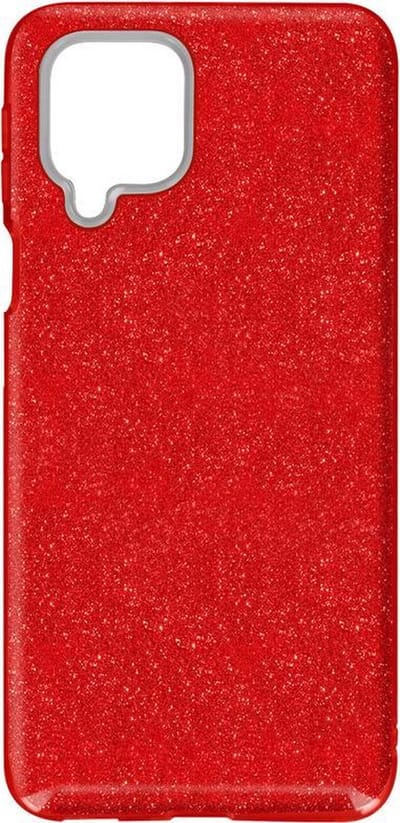Backcover Hoesje Geschikt voor: Samsung Galaxy A42 5G Glitters Siliconen TPU Case Rood - BlingBling Cover