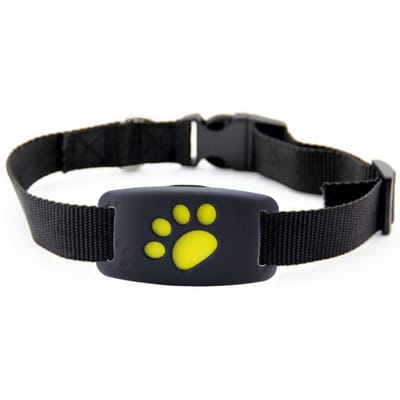 GPS-tracker voor huisdieren, anti-verliesapparaat voor huisdieren, waterdichte halsband voor hondentracking zwart