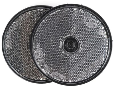 Benson Reflector - 4x - wit - schroefbevestiging - 60 mm - rond