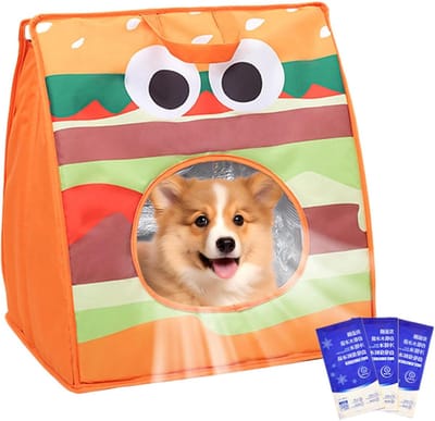 Draagtas Katten - Reistas Kat - Reizen met Huisdier - Geïntegreerd IJspak - 44L x 42B x 3H cm - Oranje