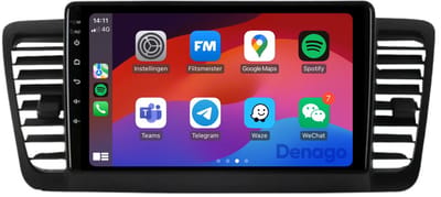CarPlay autoradio geschikt voor Subaru Outback | 2004 t/m 2009 | Android 13 | Draadloos Apple CarPlay & Android Auto | 2GB + 32GB | QuadCore processor | Denago DNG-A219 | 2025 model | 2004 2005 2006 2007 2008 2009 | Bluetooth & Wifi