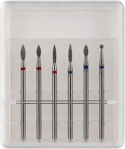 Nagelboren Bestand Slijpkop Set - Elektrische Manicure Pedicure Gereedschap - Nagelriemverwijderaar Bits - Thuis Salon - 6 Stuks .