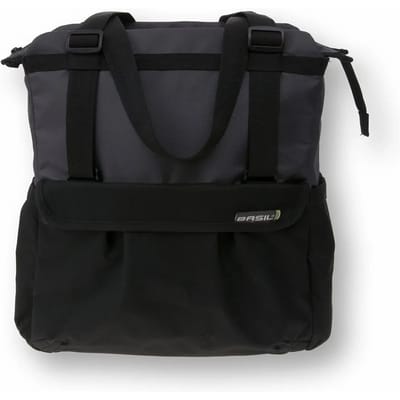 Basil Shopper Enkele fietstas - Zwart - 20 Liter