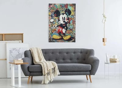 Canvas Schilderij - Urban Art - Cartoon Karakter - Pop Art - Graffiti - 60x40 cm