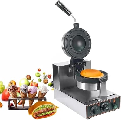 Elektrische Wafelmaker - Burger Panini Pers - Heerlijke Snacks Maken - Dubbelzijdig Verwarmen - 2600w - Zilver