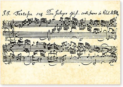 Ansichtkaart Bach – Fantasia