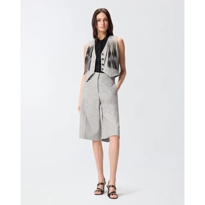Pinko boretto lino katoenen vlamvest ss26