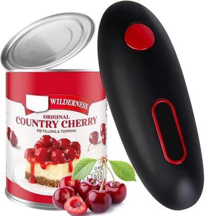 Elektrische blikopener - Keuken gadget - Snel blikjes openen - Geen scherpe rand - Zwart