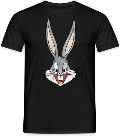 Looney Tunes Bugs Bunny Distressed T-Shirt Heren
