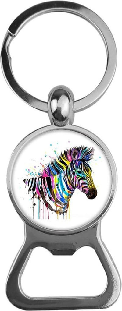 Bieropener Glas - Zebra