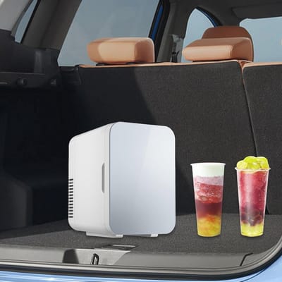 Draagbare 12V Minikoelkast met Vriesvak voor Auto en Slaapkamer – Energiebesparend, USB Aansluiting