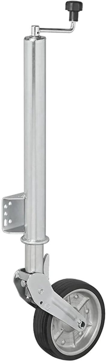 Proplus Inklapbare Neuswiel voor Caravan, Vouwwagen en Aanhangwagen Ø60 mm - 220 x 50 mm - Steunwiel - Rubberband - Max. 500 kg