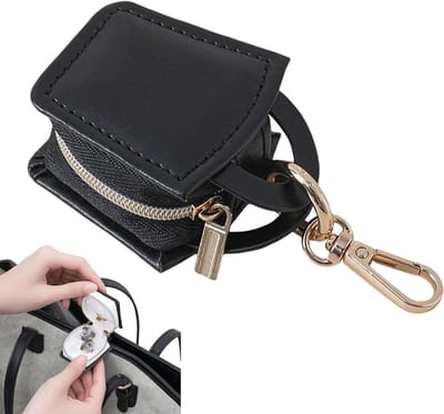 Draagbare Sieraden Organizer met Sleutelhanger - Reisvriendelijke Sieradenbox voor Oorbellen, Armbanden en Ringen - Ideaal voor Meisjes en Vrouwen
