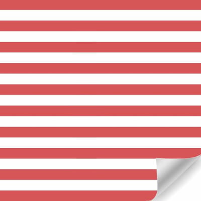 Papierrol Cadeaupapier – Streep Rood/Wit – 50 cm x 100 m – Klassiek Gestreept Inpakpapier – 60 grams – Duurzaam & Recyclebaar – Voor Cadeaus, Winkels & Feestdagen