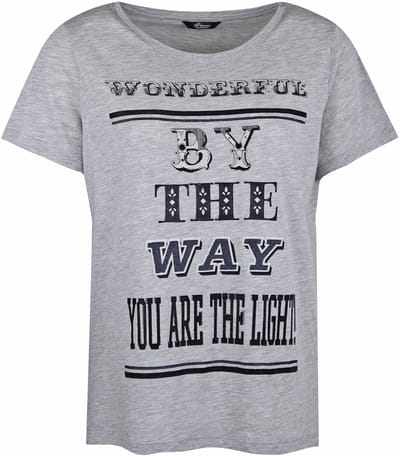 Princess goes Hollywood • grijs t-shirt wonderful • maat 36