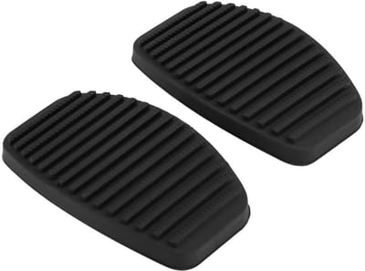 Dailygoods- Rubber Pad Vervanging - Remkoppeling Pedaal - 1 Paar - Geschikt voor Doblo/Albea/Punto/Palio/Fiorino - 85 mm x 51 mm x 10 mm - Hoogwaardig Rubber - Pedaalrubber