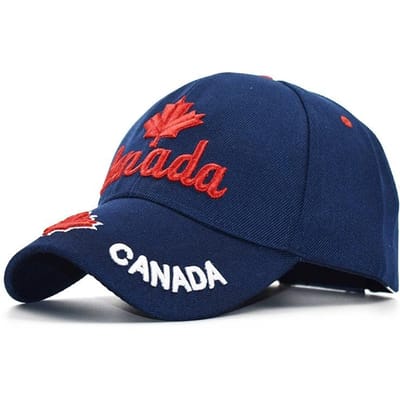 Nieuwe Kleuren Contrast Canada Geborduurd Baseballpet Voor Mannen Vrouwen Hoge Kwaliteit Snapback Pet Papa Petten Visserij Pet Bone Gorra 54-60CM blue